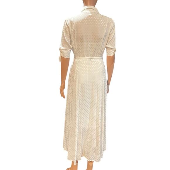 Calvin Klein White Maxi Button Down Size 2 - Picture 2 of 7